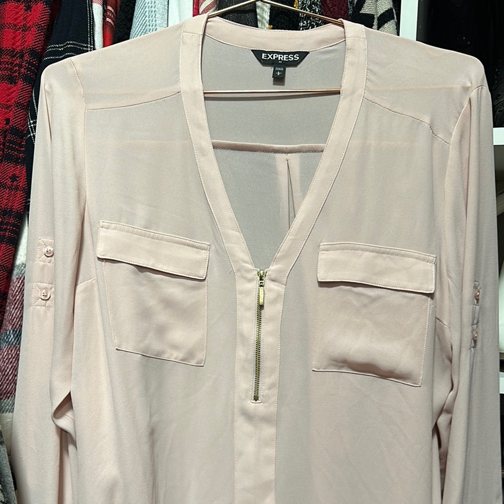Express Women's Lite Pink Blouse